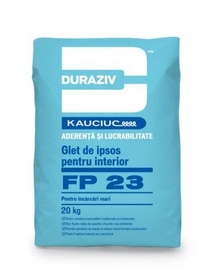 DURAZIV FP 23 glet de ipsos pentru interior, pentru încărcări mari, aditivat cu Kauciuc - 20 KG