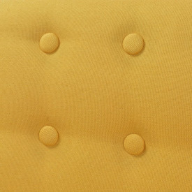 Fotoliu cu material textil, 67 x 59 x 77 cm, galben - Img 4
