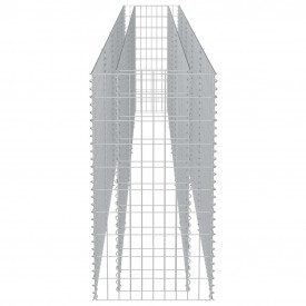 Gabion jardinieră din oțel galvanizat, 450 x 50 x 100 cm - Img 6