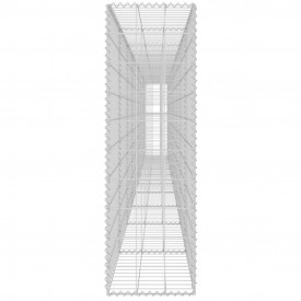 Gabion perete cu capace, oțel galvanizat, 600 x 30 x 100 cm - Img 5