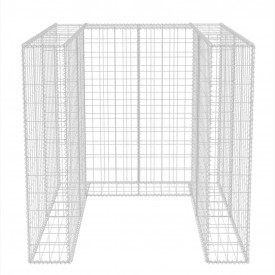 Gabion single înconjurător pubelă, oțel, 110 x 100 x 120 cm - Img 7