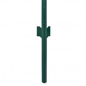 Gard din plasă de sârmă cu stâlpi, verde, 25 x 0,5 m, oțel - Img 4