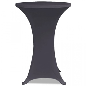 Husă elastică pentru masă, 4 buc., antracit, 80 cm - Img 4