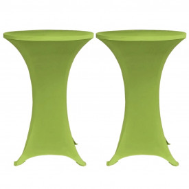 Husă elastică pentru masă, 4 buc., verde, 80 cm - Img 3