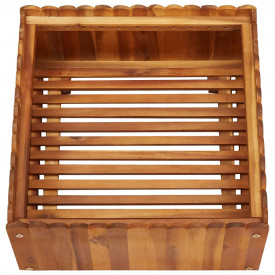 Jardinieră de grădină, 50 x 50 x 25 cm, lemn masiv de acacia - Img 3