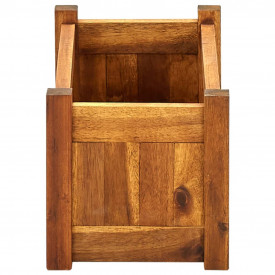 Jardinieră de grădină din lemn de acacia 50 x 25 x 25 cm - Img 3