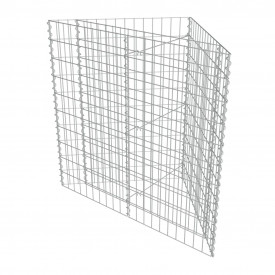 Jardinieră gabion, 75x75x100 cm, oțel galvanizat - Img 3