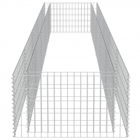 Jardinieră gabion din oțel galvanizat, 450 x 90 x 50 cm - Img 6
