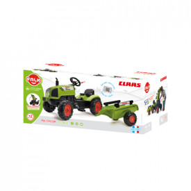 Jucarie tractor pentru copii cu pedale si remorca, Falk, 2041C - Img 4