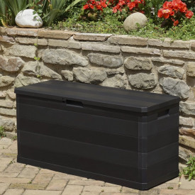 Ladă de depozitare pentru grădină, 280 L, negru - Img 5