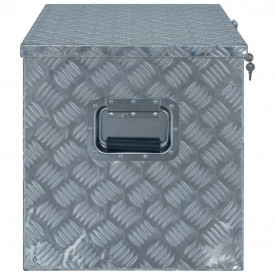 Ladă din aluminiu, 610 x 430 x 455 cm, argintiu - Img 3