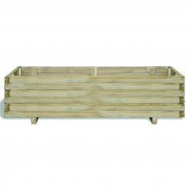 Ladă dreptunghiulară din lemn pentru răsaduri  120 x 40 x 30 cm - Img 2
