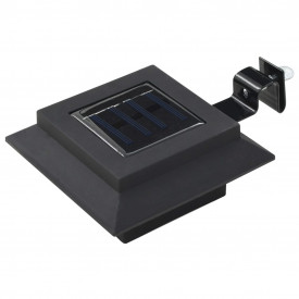 Lămpi solare de exterior, 12 buc., negru, 12 cm, pătrat, LED - Img 2