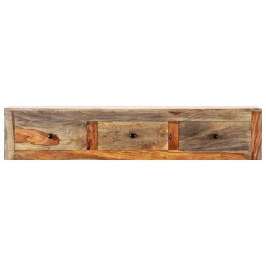 Masă consolă de perete, 100x25x20 cm, lemn masiv de sheesham - Img 12