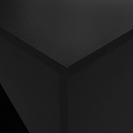 Masă de bar cu dulap, negru, 115 x 59 x 200 cm - Img 4