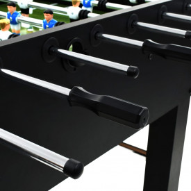Masă de fotbal, MDF și oțel, 140 x 74,5 x 87,5 cm, negru - Img 8