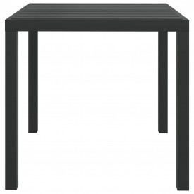 Masă de grădină din WPC și aluminiu, 80 x 80 x 74 cm, negru - Img 3