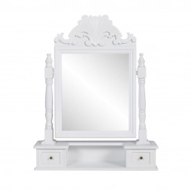 Masă de machiaj cu oglindă oscilantă, dreptunghiular, MDF