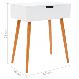 Masă de toaletă cu oglindă, MDF, 60 x 40 x 75 cm - Img 9