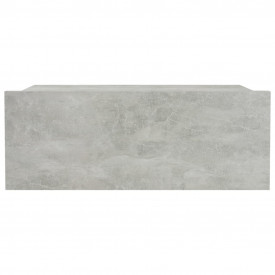 Noptiere suspendate, 2 buc., gri beton, 40x30x15 cm, PAL - Img 4