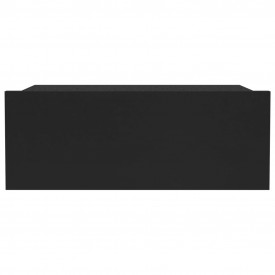 Noptiere suspendate, 2 buc., negru, 40 x 30 x 15 cm, PAL - Img 4