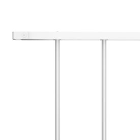 Panou de gard, alb, 1,7 x 1,25 m, oțel vopsit electrostatic - Img 2