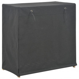 Pantofar cu husă, gri, 79 x 40 x 80 cm, material textil - Img 3