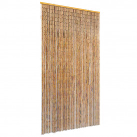 Perdea de ușă pentru insecte, bambus, 100x220 cm