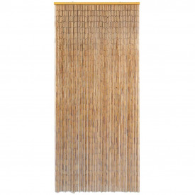 Perdea de ușă pentru insecte, bambus, 90x220 cm - Img 2
