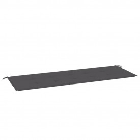 Pernă pentru bancă de grădină, antracit, 150x50x3 cm - Img 2
