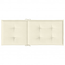 Perne scaun de grădină, 4 buc, crem, 120x50x3 cm - Img 6