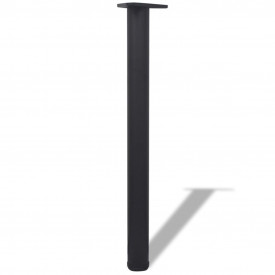 Picioare de masă cu înălțime reglabilă, 4 buc, 710 mm, negru - Img 2