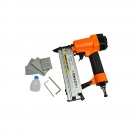 Pistol pneumatic de împușcat cuie + capsator 2 în 1