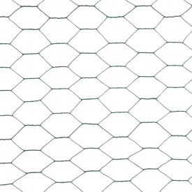 Plasă de sârmă verde 25x1,5 m oțel cu înveliș PVC hexagonal - Img 4