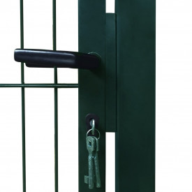 Poartă 2D pentru gard (simplă) 106 x 230 cm, verde - Img 6