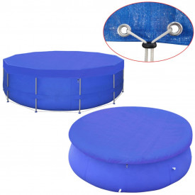Prelată piscină PE rotundă 540 cm 90 g/m² - Img 6