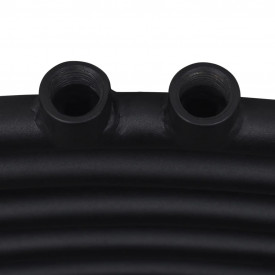 Radiator port-prosop încălzire baie, curbat, 500 x 1160 mm, negru - Img 7