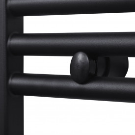 Radiator port-prosop încălzire centrală baie, drept, 480x480 mm, negru - Img 5