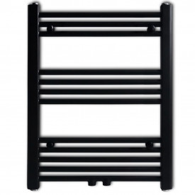 Radiator port-prosop încălzire centrală baie, drept, 600x764 mm, negru - Img 2