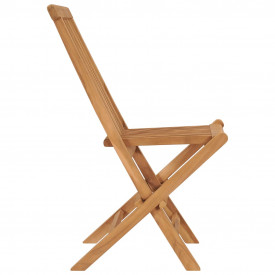 Scaun din lemn de tec 47 x 60 x 89 cm 2 buc. - Img 4