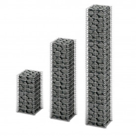Set 3 gabioane din sârmă galvanizată mărimi diferite
