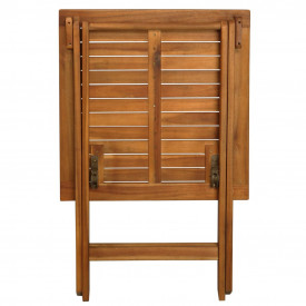 Set de mobilier bistro cu perne, 7 piese, lemn masiv de salcâm - Img 3