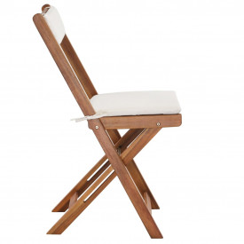 Set de mobilier bistro cu perne, 7 piese, lemn masiv de salcâm - Img 8