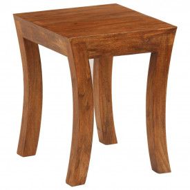 Set mese suprapuse,3 piese,lemn masiv acacia, 50x35x50 cm, maro - Img 9