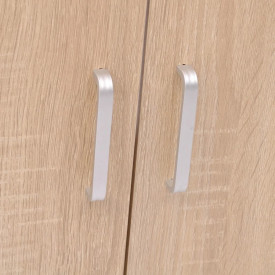 Set mobilier baie format din 9 piese cu chiuvete incluse, Bej - Img 9