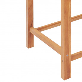 Set mobilier bar, 3 piese, lemn masiv de tec - Img 9