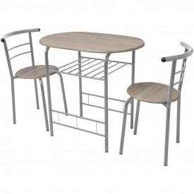 Set mobilier bar pentru mic dejun, MDF - Img 2