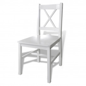 Set mobilier de bucătărie, 5 piese, alb - Img 4