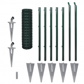 Set plasă cu țăruși + stâlpi Eurofence 10 x 1,0 m - Img 2