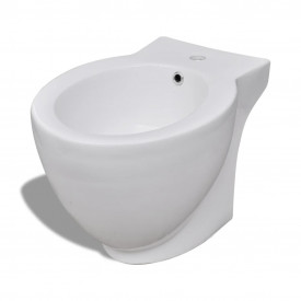 Set vas de toaletă și bideu din ceramică, alb - Img 8